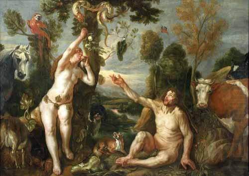 Jacob Jordaens Adam and Eve oil painting picture